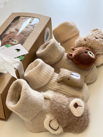 Baby Gift Box - The Teddy Bear Sock Collection