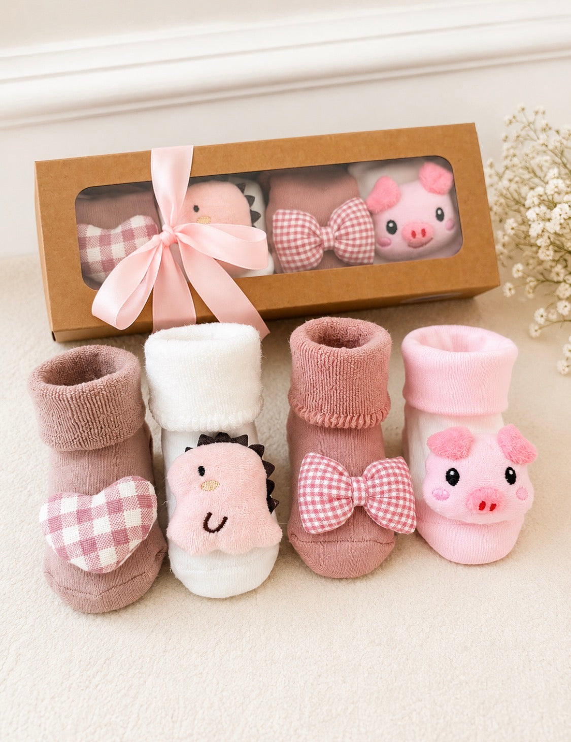 Baby Gift Box - The Pink Sock Collection