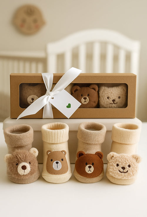 Baby Gift Box - The Teddy Bear Sock Collection