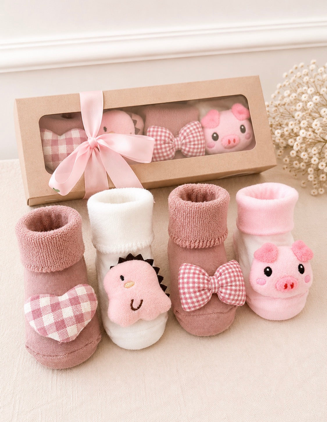 Baby Gift Box - The Pink Sock Collection
