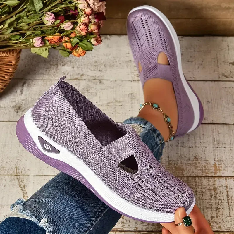 Women's Casual Breathable Slip On Orthopaedic Walking Sneakers